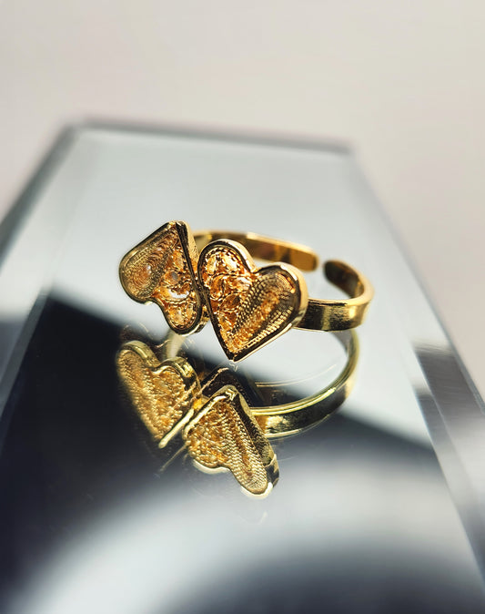 Hearts Charms Ring